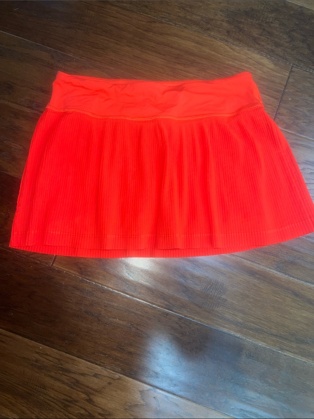 lululemon Orange Pleated Skort